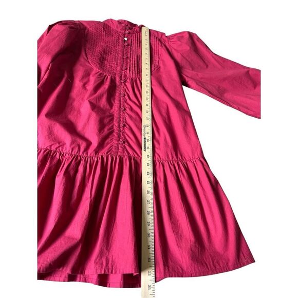 NEW ANNA CATE CAITLYN DRESS size M Bright Red Long Sleeve Poplin $278 - Picture 4 of 8